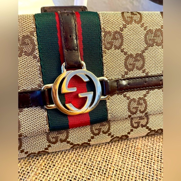 GUCCI Sherry line continental wallet - Picture 2 of 15